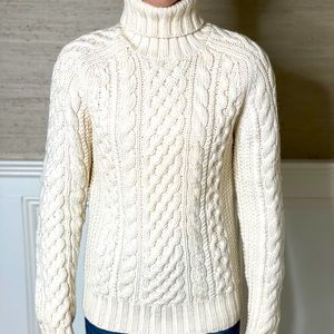 Cable knit sweater